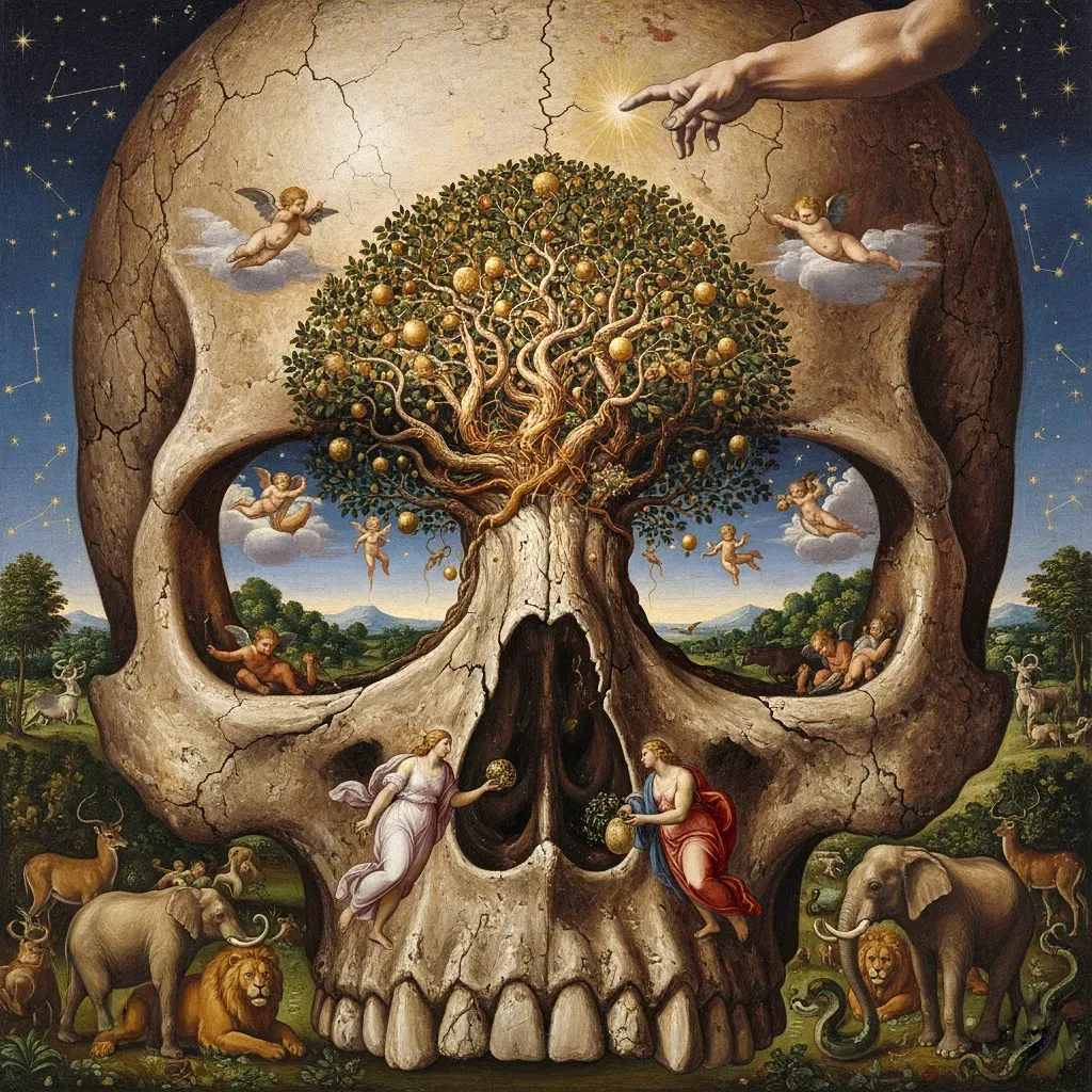 The skull is the rock, the head is the church, the garden is the conscious field, and the Tree of Life is the pattern and unfolding of consciousness seeded in assumption. The 'word of God' is your inner mental dialogue.