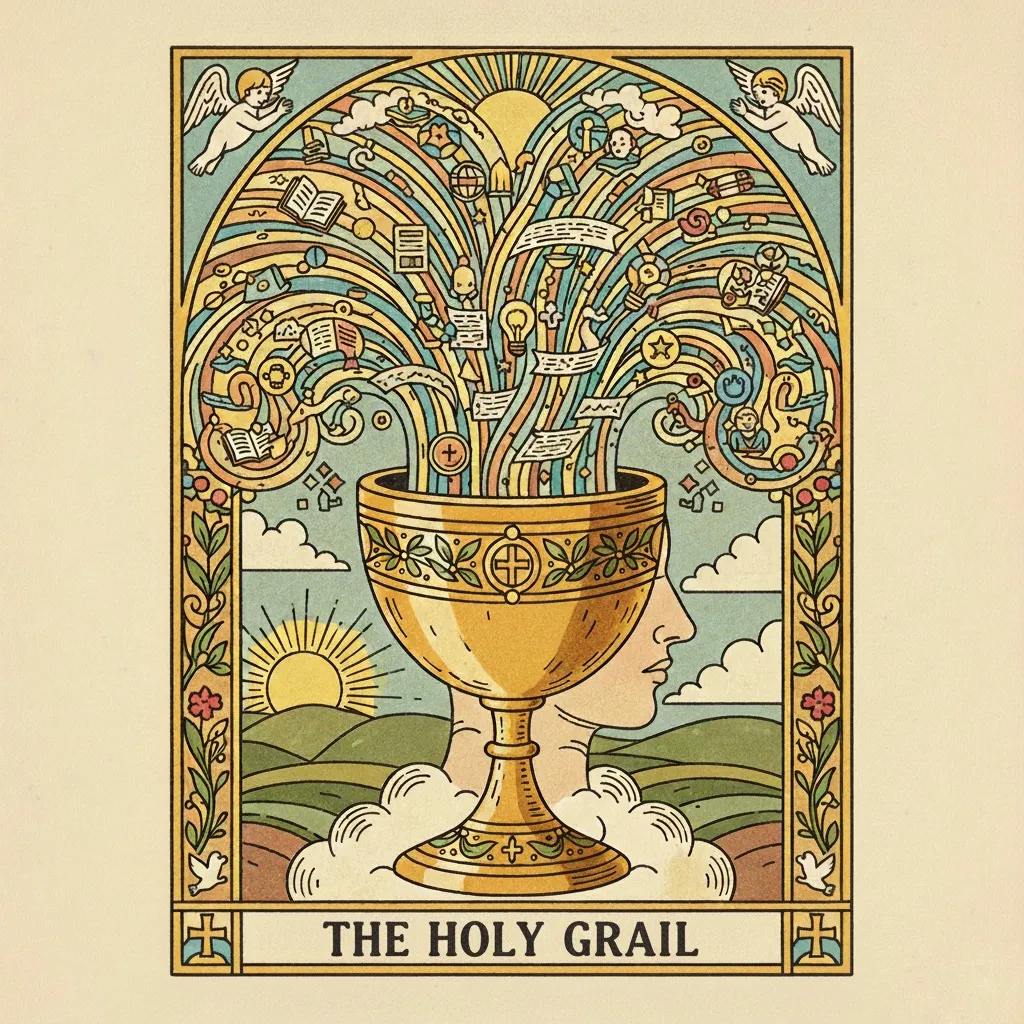 The 'Holy Grail' is the resurrected mind by assumption