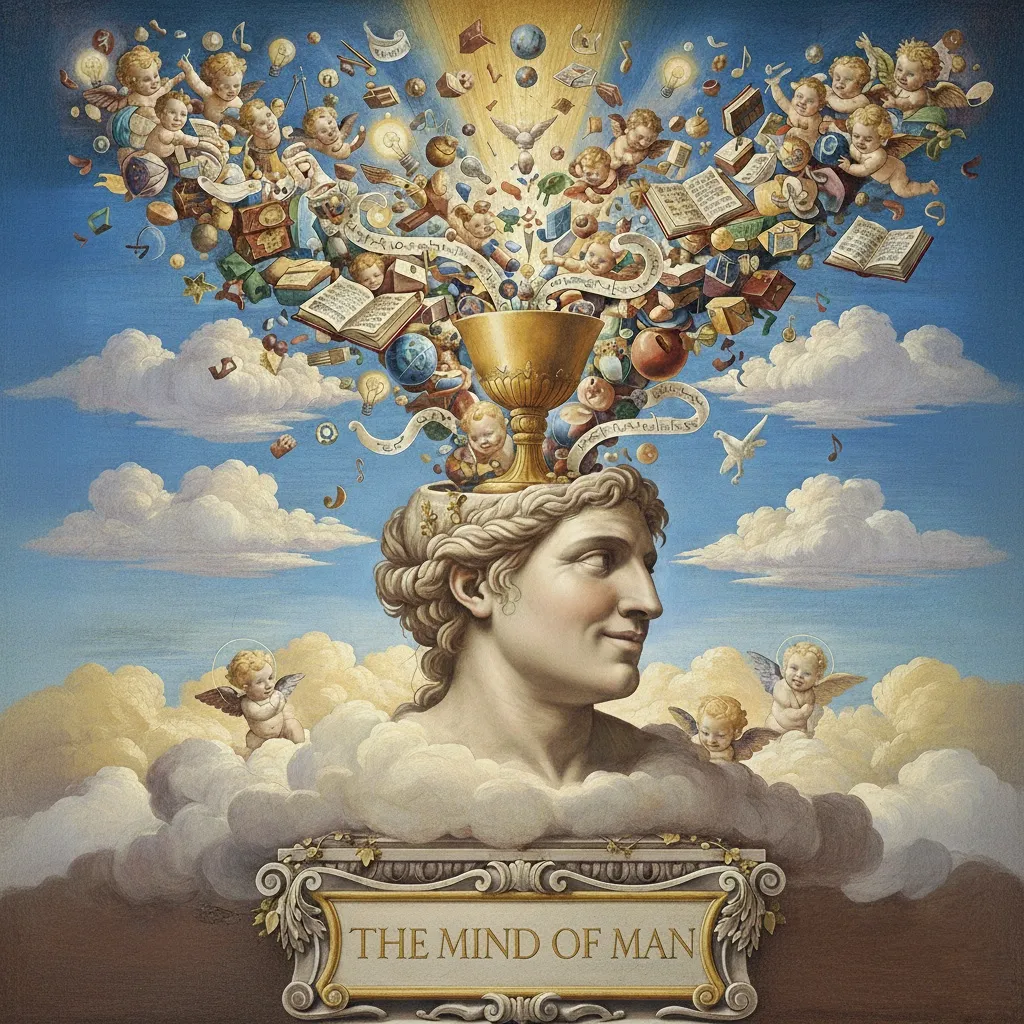 The Grail is imagination—out of it, worlds unfold.